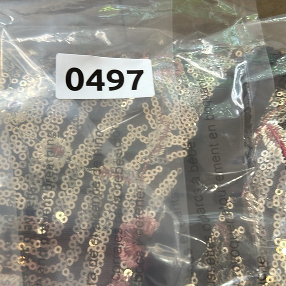 NWT Carla Conti Evening Party Dress Embroidered Flowers Brown Size Made In Italy - Picture 10 of 10